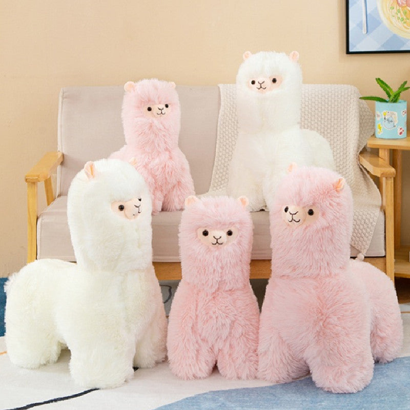 60CM Alpaca Pillow Plush Toy Soft Llama Stuffed Animal Sheep Dolls Birthday Gift For Kids Baby Mascot Halloween Xmas Gifts