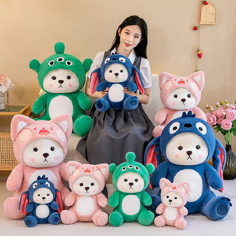 65CM Cartoon Cosplay Bear Plush Toys Soft Stuffed Animal Dolls Mascot Birthday Gifts Xmas Decor