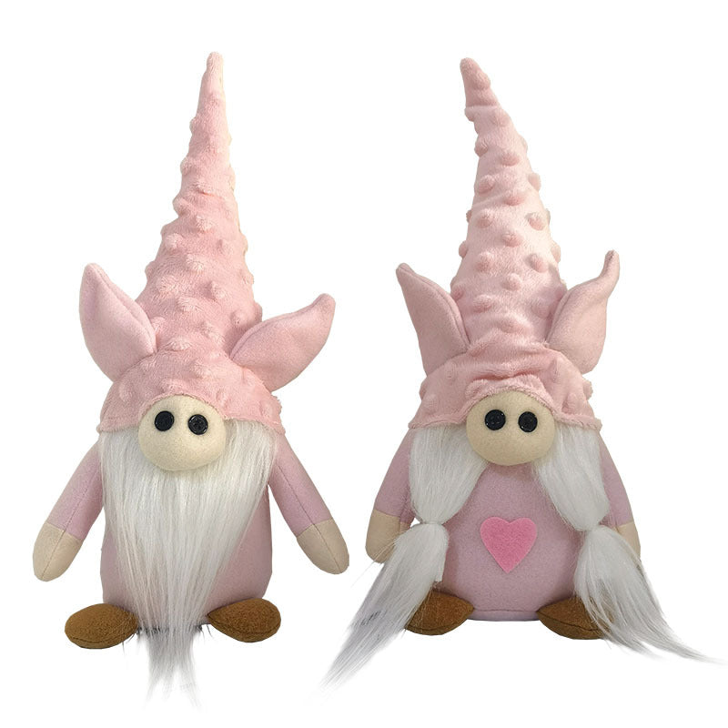 2PCS 32CM Halloween Pink The Gnome Figurine Dolls Toy Xmas Gifts Mascot Festival Home Decor