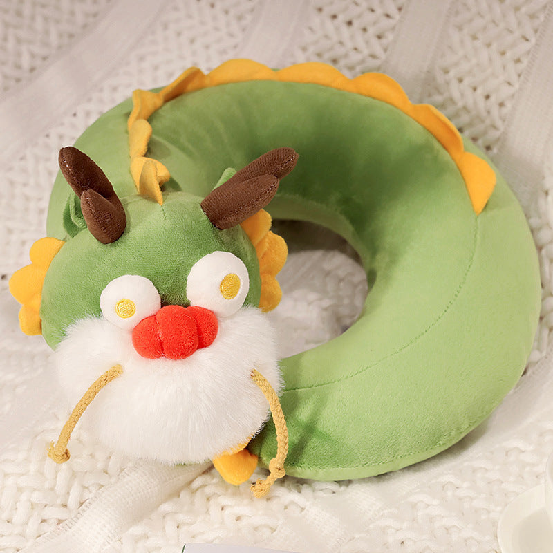 30CM Dragon Soft Stuffed Animals U-Shaped Pillow Travel Cushion Neck Pillow Birthday Xmas New Year Gift