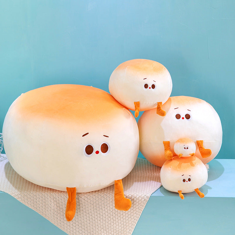 60CM Kawaii Bread Food Pillow Steamed Stuffed Bun Plush Toy Soft Stuffed Dolls Birthday Gift Mascot Xmas Gifts