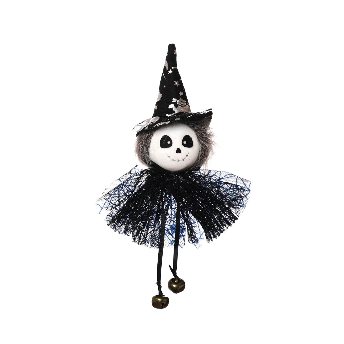 4PCS 15CM Halloween Pumpkin Ghost Witch Black Cat Charm Dolls Toy Xmas Gifts Mascot Festival Home Decor