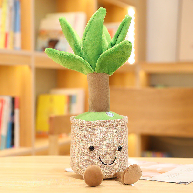 35CM Pine Tree Bamboo Chinaberry Flower Cactus Soft Plants Dolls Toy Gift Mascot Christmas Gifts Home Decor