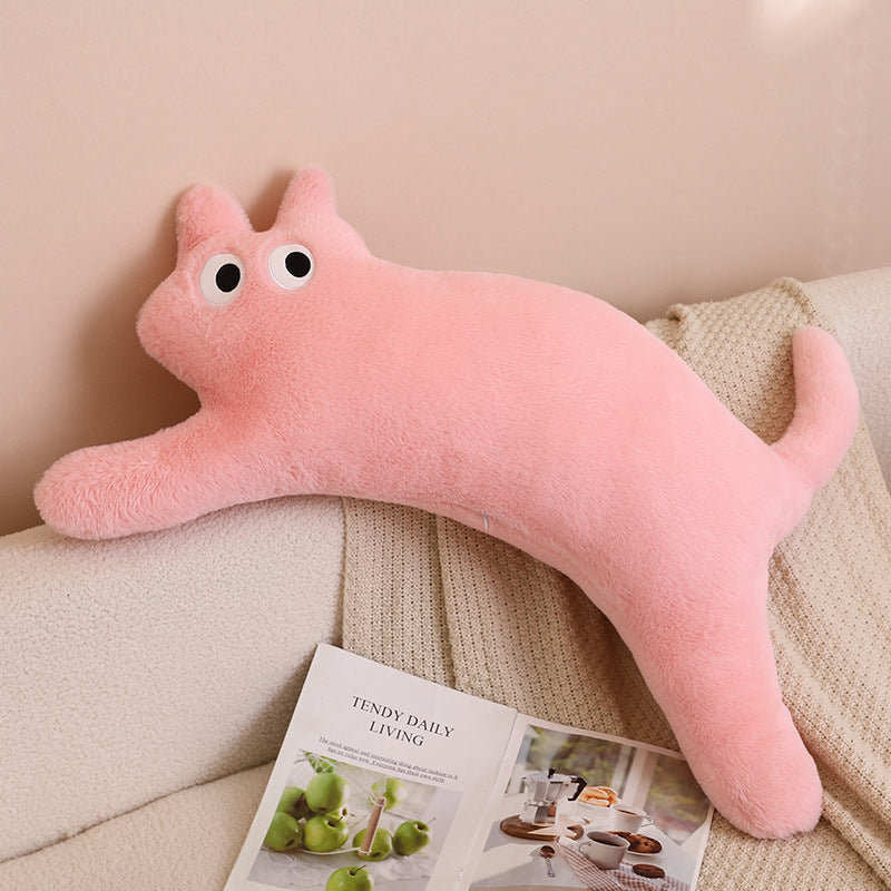 100CM Colorful Long Cat Pillow Kawaii Plush Toys Stuffed Animals Soft Doll Xmas Gifts