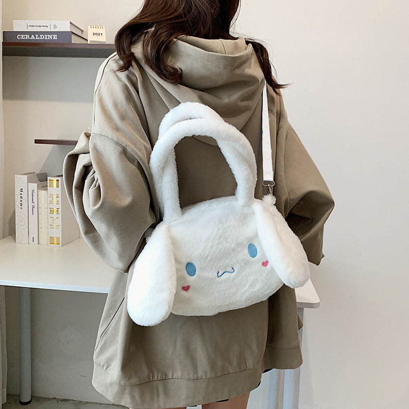 Cartoon Cute Cat Bag Purse Wallet Bag Soft Plush Shouder Bag Handbag Tote Bag Makeup Bag Valentine's Day Gift