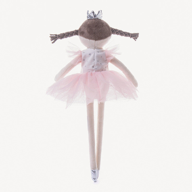 34CM Pink Ballerina Doll Plush Toys Stuffed Dolls For Kids Girls Friends Birthday Xmas Valentine's Day Gift Rag Dolls