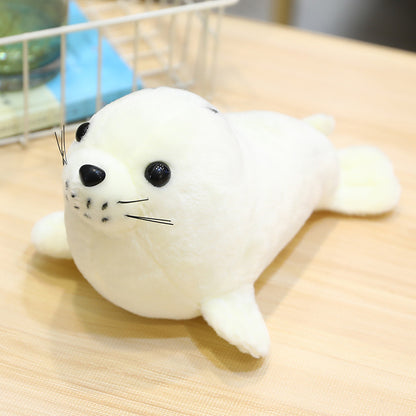 28CM Carton Seal Polar Bear Soft Plush Stuffed Toy Ocean Animals Dolls Mascot Birthday Xmas Gift