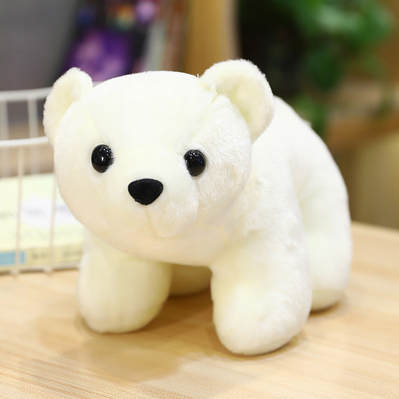 28CM Carton Seal Polar Bear Soft Plush Stuffed Toy Ocean Animals Dolls Mascot Birthday Xmas Gift