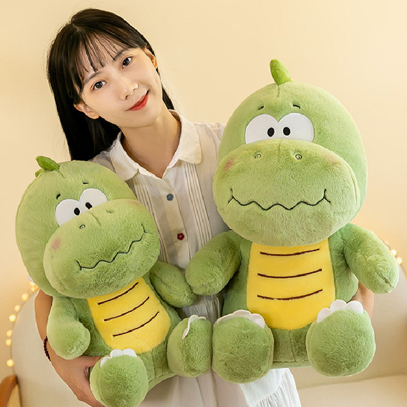 50CM Green Fat Dinosaur Soft Stuffed Animal Dolls Plush Toys Mascot Birthday Xmas Gifts For Kids Home Decor