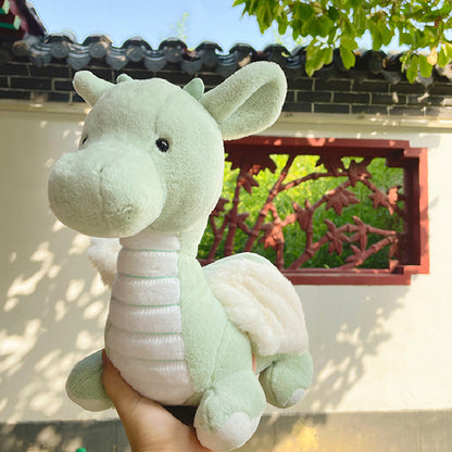 40CM 2024 Mascot Dragon Dinosaur Soft Stuffed Animal Dolls Plush Toys Mascot Birthday Xmas New Year Gifts