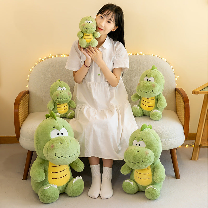 50CM Green Fat Dinosaur Soft Stuffed Animal Dolls Plush Toys Mascot Birthday Xmas Gifts For Kids Home Decor