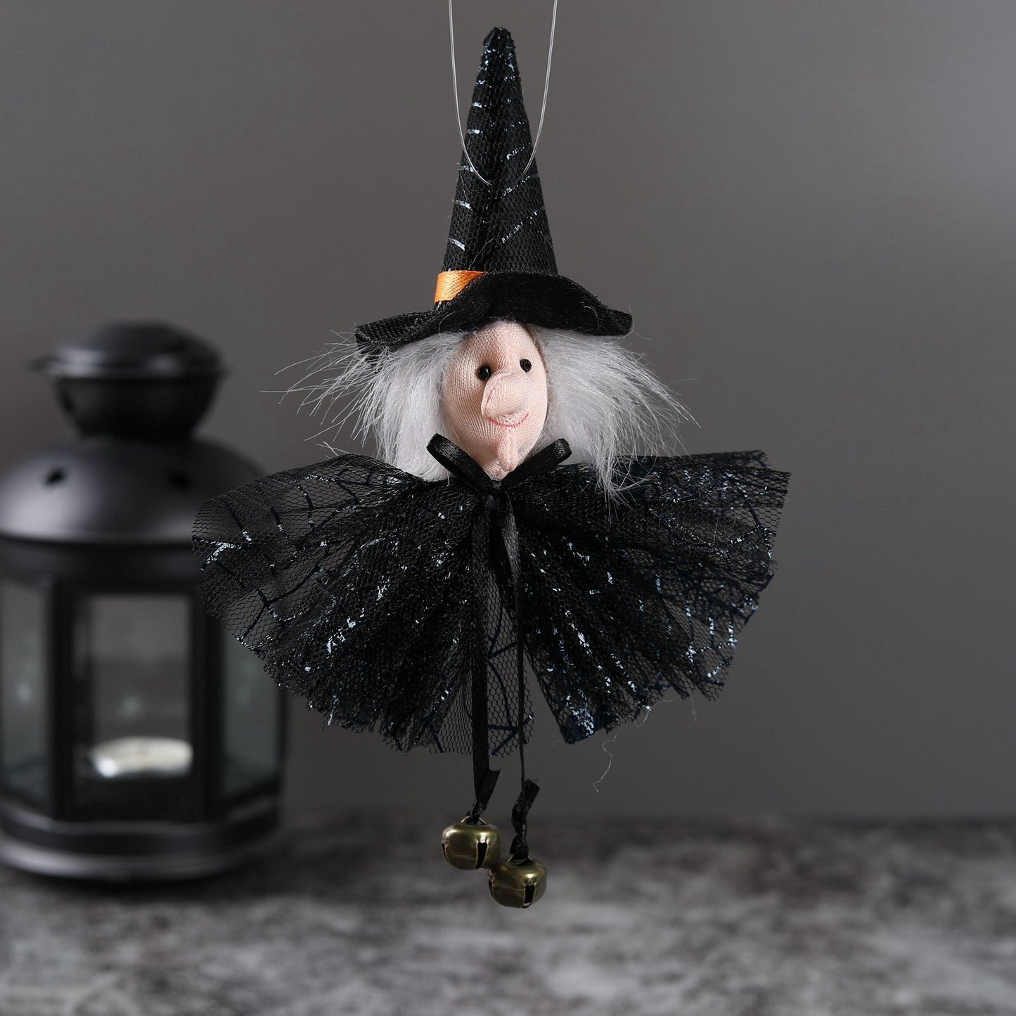 4PCS 15CM Halloween Pumpkin Ghost Witch Black Cat Charm Dolls Toy Xmas Gifts Mascot Festival Home Decor