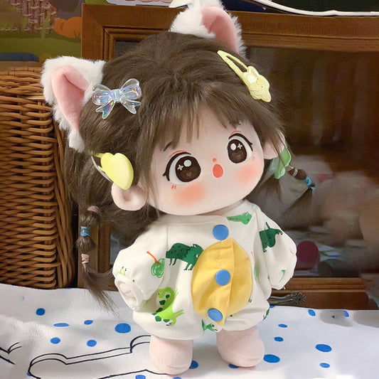 20M Cute Dinosaurs Cat Girl Plush Dolls Kawaii Plush Toys Soft Stuffed Animals Dress Up Cotton Doll With Skeleton Kids Gift