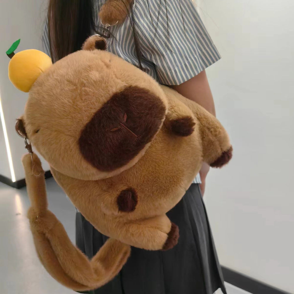 30CM Capybara Shoulder Bags Crossbody Bag Backpack School Bags Stuffed Animal Plush Toy Dolls Gift