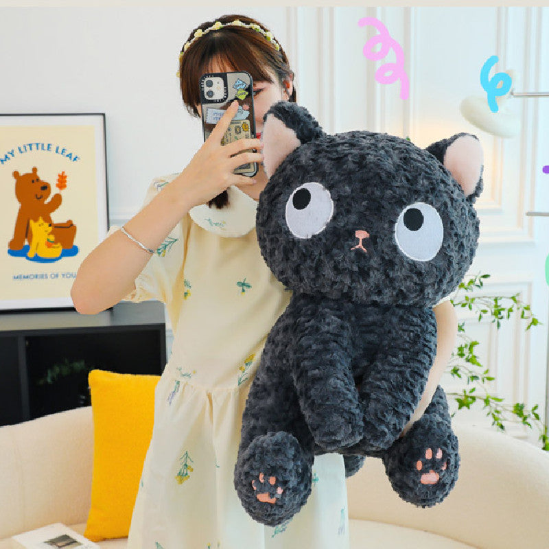 50CM Black Cat Pet Plush Toys Cartoon Soft Stuffed Animal Dolls Mascot Birthday Xmas Gift Home Decor