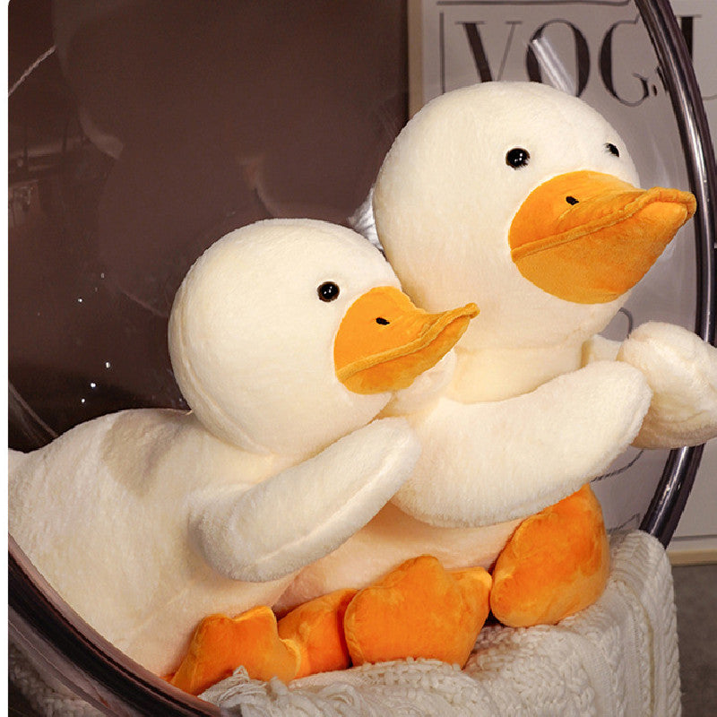 100CM Cute White Duck Pillow Plush Toys Cartoon Soft Stuffed Animal Dolls Bag Mascot Birthday Xmas Gift