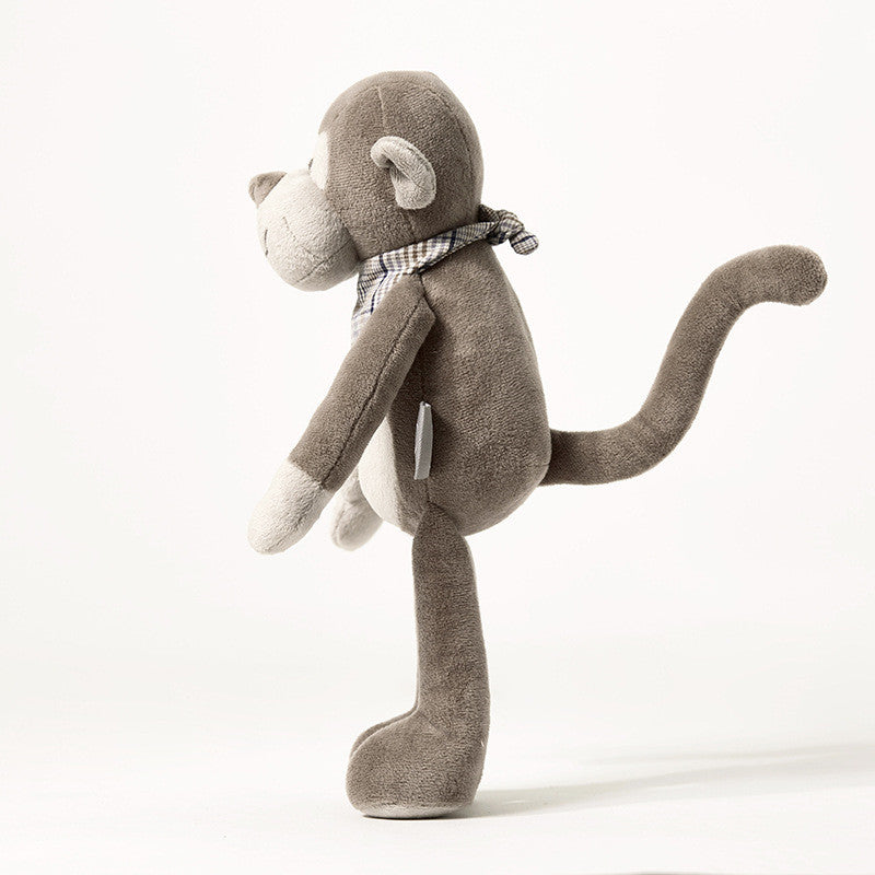 32CM Brown Scarf Monkey Plush Toys Stuffed Animal Dolls For Kids Children Birthday Xmas Valentine's Day Gift