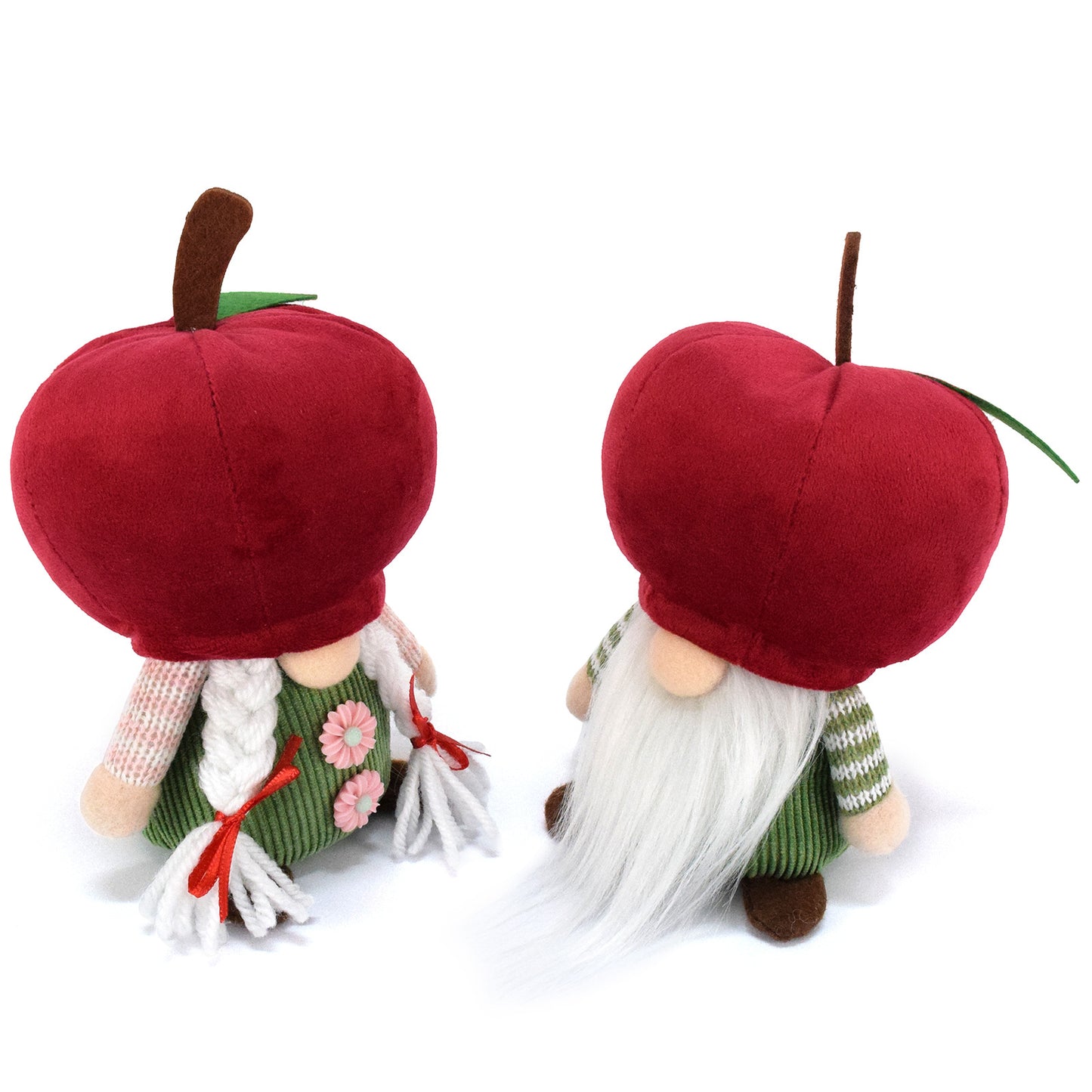 2PCS 17CM Halloween Apple The Gnome Figurine Dolls Toy Xmas Gifts Mascot Festival Home Decor