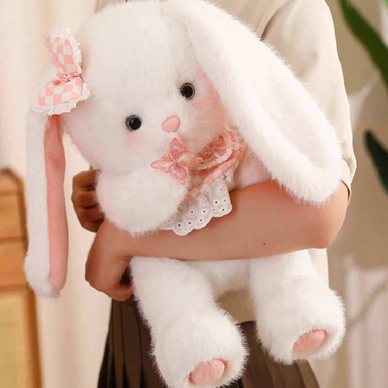 45CM Kawaii Luck Baby Bear Rabbit Cat Fox Soft Stuffed Dolls Animals Plush Toys For Kids Xmas Gift Home Decor