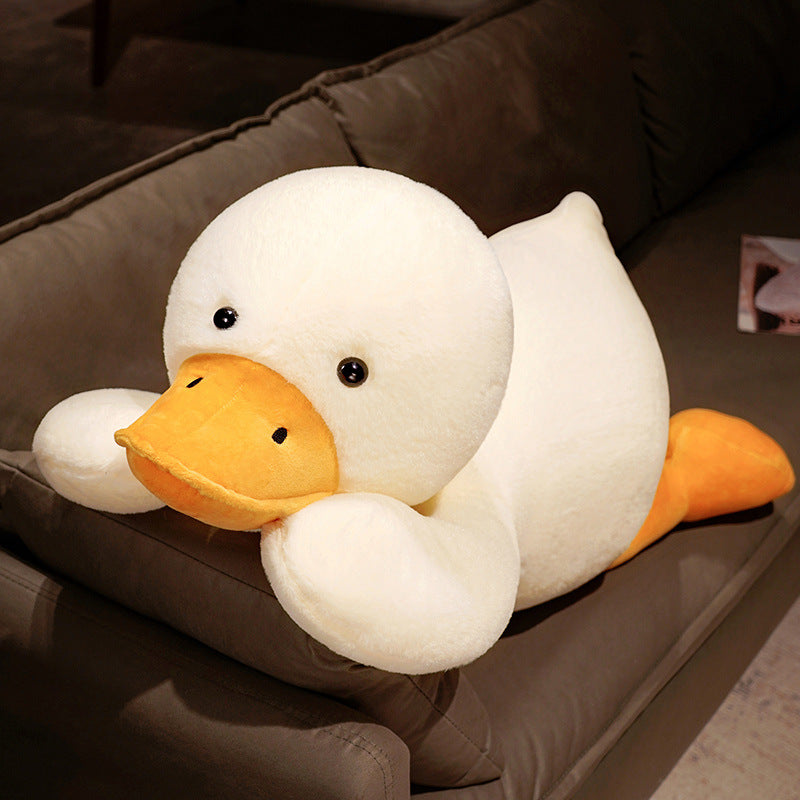 100CM Cute White Duck Pillow Plush Toys Cartoon Soft Stuffed Animal Dolls Bag Mascot Birthday Xmas Gift