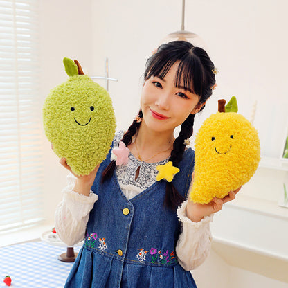 25CM Kawaii Fruit Watermelon/ Strawberry/ Lemon/ Banana/ Pineapple/ Mango/ Peach/ Durian Stuffed Doll Plush Toy Soft Gift Home Decor