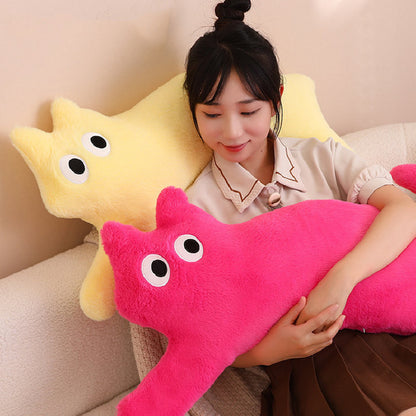 100CM Colorful Long Cat Pillow Kawaii Plush Toys Stuffed Animals Soft Doll Xmas Gifts