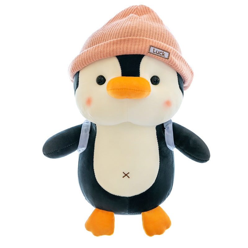 35CM Hat Penguin Toys Soft Animals Dolls Birthday Gift For Kids Baby Mascot Home Decor