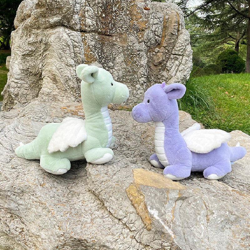 40CM 2024 Mascot Dragon Dinosaur Soft Stuffed Animal Dolls Plush Toys Mascot Birthday Xmas New Year Gifts