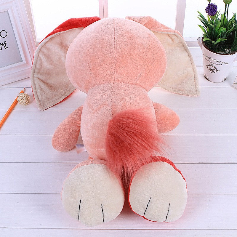 35CM Cuddly Lion Elephant Toys Soft Stuffed Animals Dolls For Baby Kids Mascot Birthday Xmas Gift Pink Halloween Decor