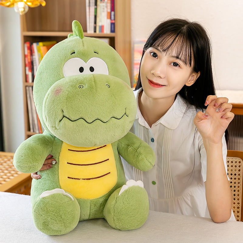 50CM Green Fat Dinosaur Soft Stuffed Animal Dolls Plush Toys Mascot Birthday Xmas Gifts For Kids Home Decor