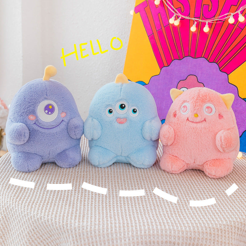 Cute Monster Plush Toy Monster Stuffed Toy Animal Plush Monster Nursery Pillow  Toy Stuffing Stocker Kawaii Pillow Baby Gift Toddler Gift 