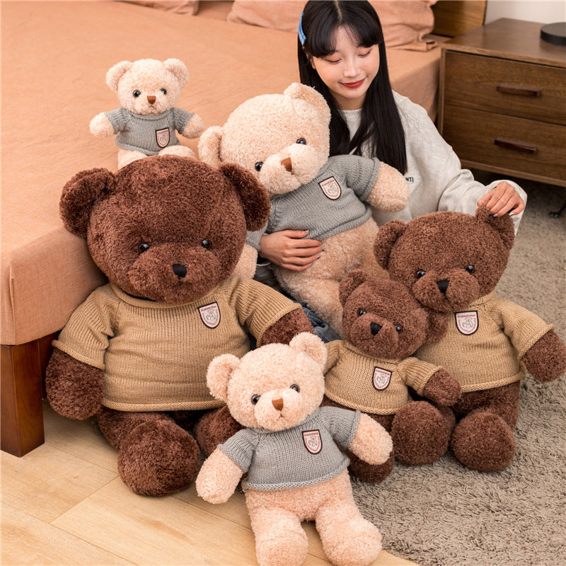 90CM Cute Bear Pillow Plush Toys Soft Stuffed Animal Dolls Mascot Birthday Gifts Christmas Decor