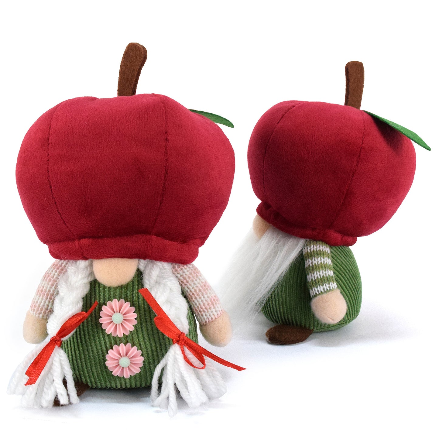 2PCS 17CM Halloween Apple The Gnome Figurine Dolls Toy Xmas Gifts Mascot Festival Home Decor