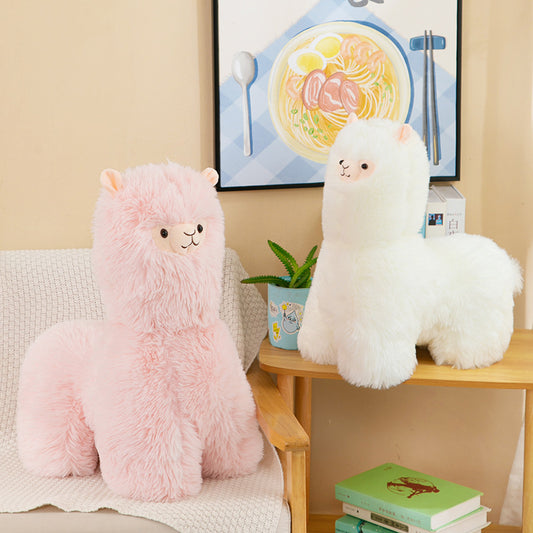 60CM Alpaca Pillow Plush Toy Soft Llama Stuffed Animal Sheep Dolls Birthday Gift For Kids Baby Mascot Halloween Xmas Gifts