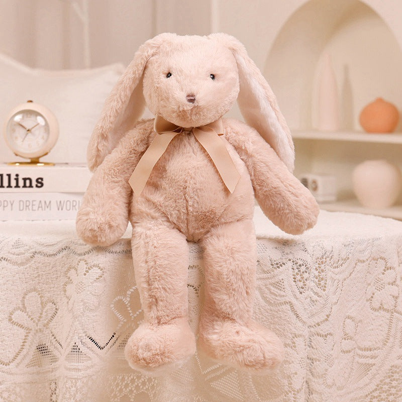 40CM Bow Rabbit Plush Toys Cartoon Soft Stuffed Animals Dolls Mascot Birthday Xmas Gift Pink Halloween Decor