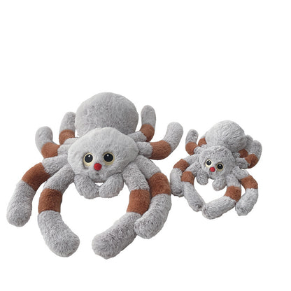 50CM Gradient Colour Spider Pillow Toys Cartoon Soft Stuffed Animals Dolls Gift Halloween Horror Decor