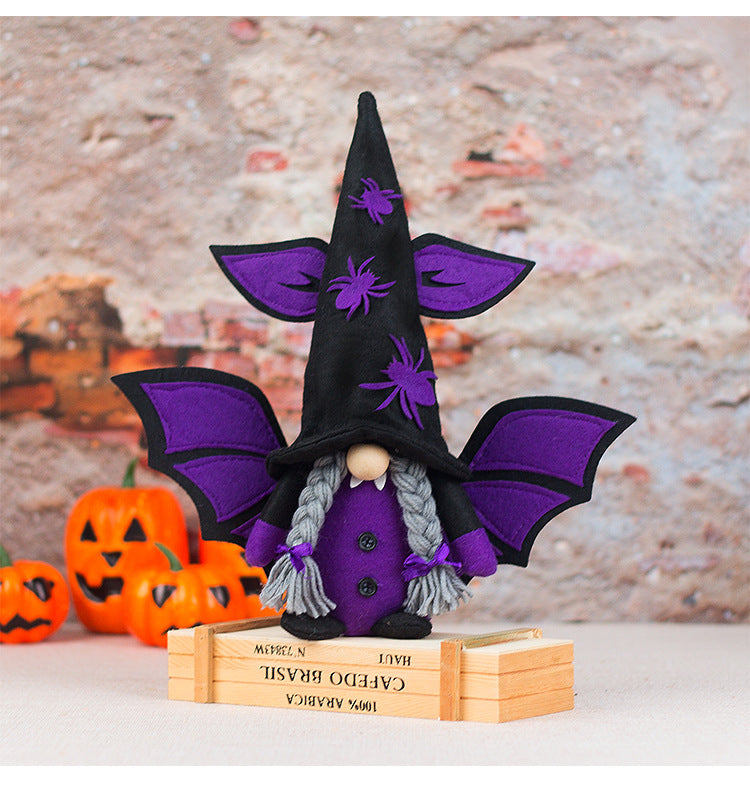 30CM Halloween Vampires Bat The Gnome Figurine Dolls Toy Xmas Gifts Mascot Festival Home Decor