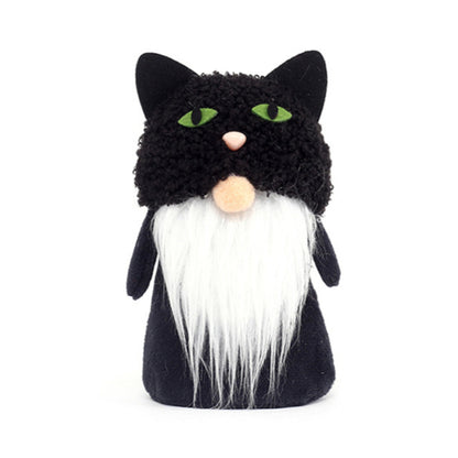 13CM Halloween Cat The Gnome Figurine Dolls Toy Xmas Gifts Mascot Festival Home Decor