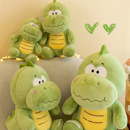 50CM Green Fat Dinosaur Soft Stuffed Animal Dolls Plush Toys Mascot Birthday Xmas Gifts For Kids Home Decor