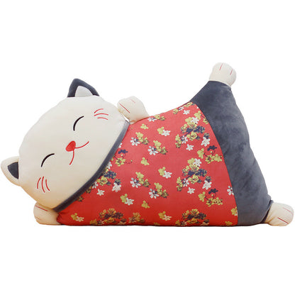 55CM Fat Lucky Cat Stuffed Animals Dolls Plush Kawaii Pillow Toys Mascot Kids Birthday Xmas Gift Home Decor