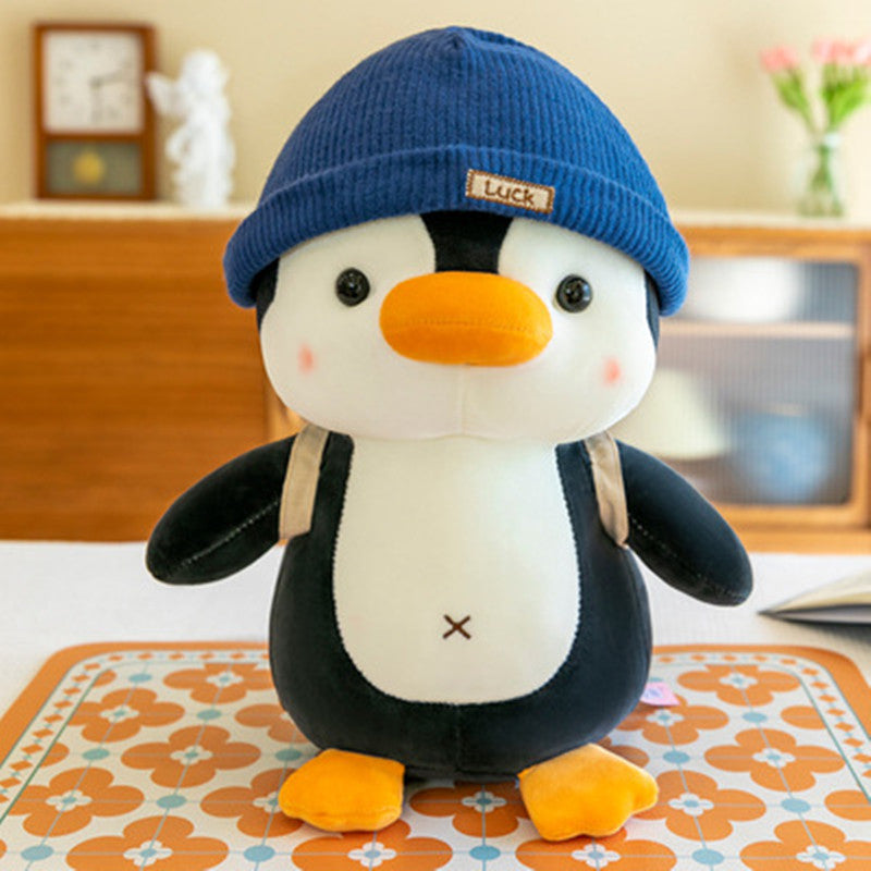 35CM Hat Penguin Toys Soft Animals Dolls Birthday Gift For Kids Baby Mascot Home Decor