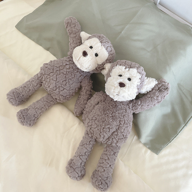 36CM Gray Monkey Plush Toys Stuffed Animal Dolls For Kids Children Birthday Xmas Gift