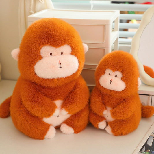 40CM Monkey Plush Toys Cuddly Soft Stuffed Wild Animals Monkey Dolls For Kids Halloween Gifts Home Decor
