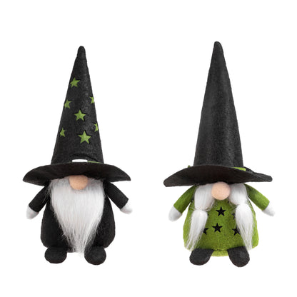 2PCS 24CM Halloween Star The Gnome Figurine Dolls Toy Xmas Gifts Mascot Festival Home Decor