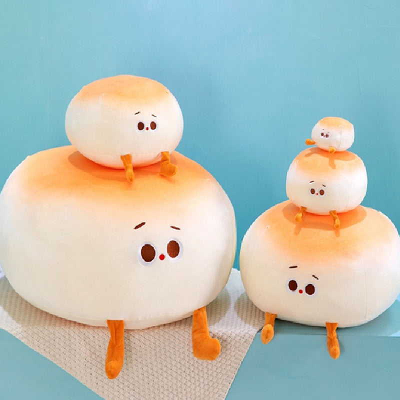 60CM Kawaii Bread Food Pillow Steamed Stuffed Bun Plush Toy Soft Stuffed Dolls Birthday Gift Mascot Xmas Gifts