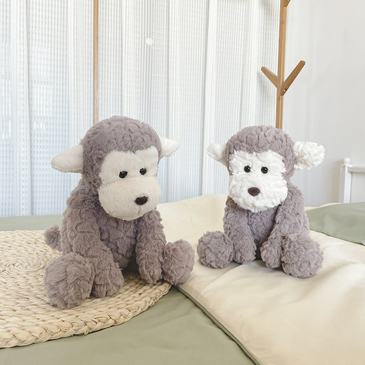 36CM Gray Monkey Plush Toys Stuffed Animal Dolls For Kids Children Birthday Xmas Gift