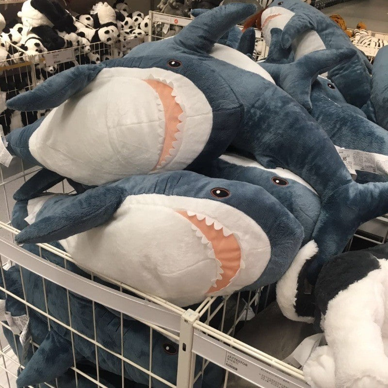 160CM Shark Soft Pillow Plush Stuffed Toy Ocean Animals Dolls Mascot Birthday Xmas Gift