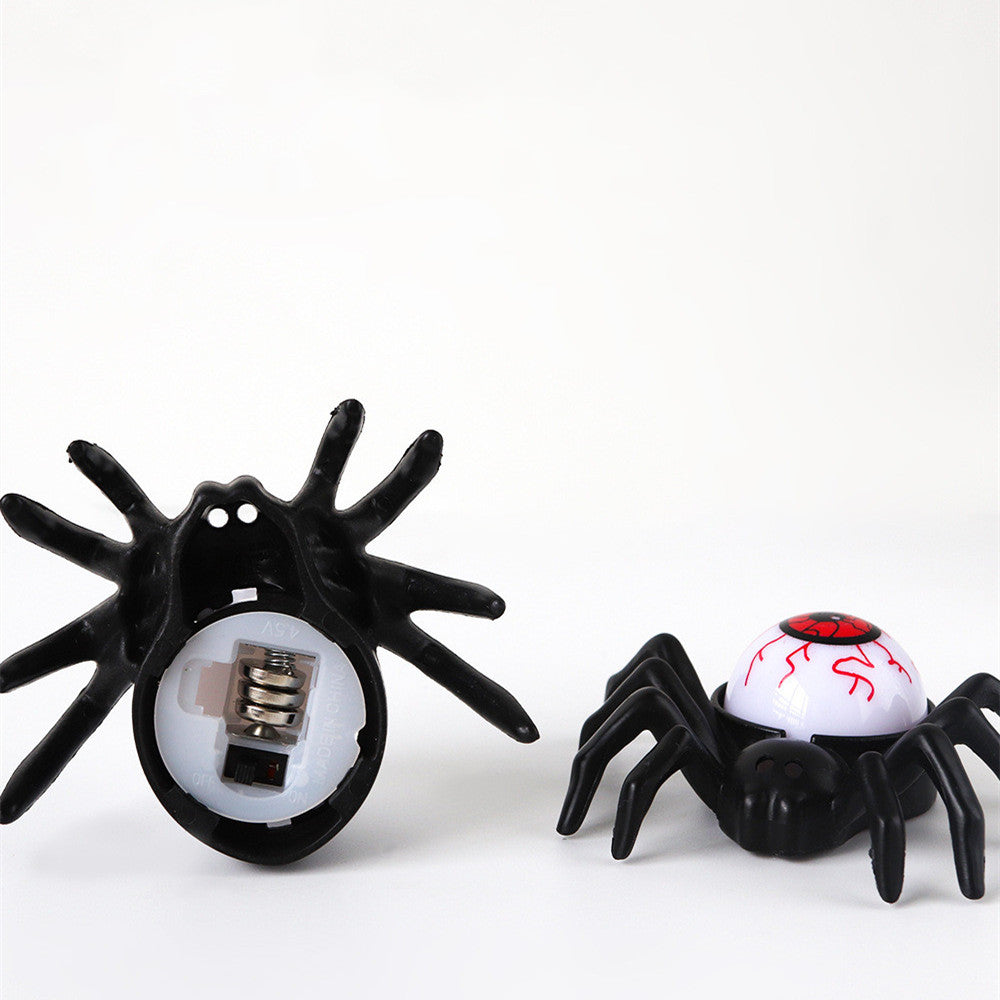 12Pcs Spider Chandelier Tea Lights Novelty Flameless LED Lights Chandelier Candle Holder Halloween Party Table Spooky Home Decor