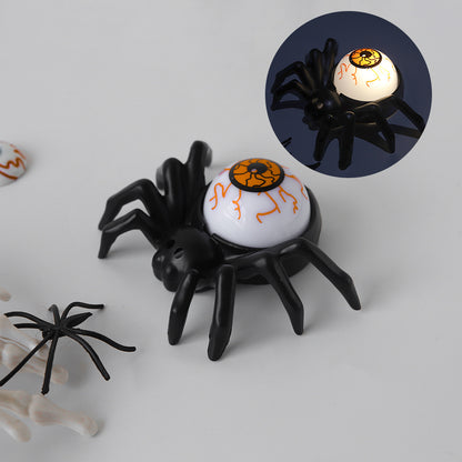 12Pcs Spider Chandelier Tea Lights Novelty Flameless LED Lights Chandelier Candle Holder Halloween Party Table Spooky Home Decor