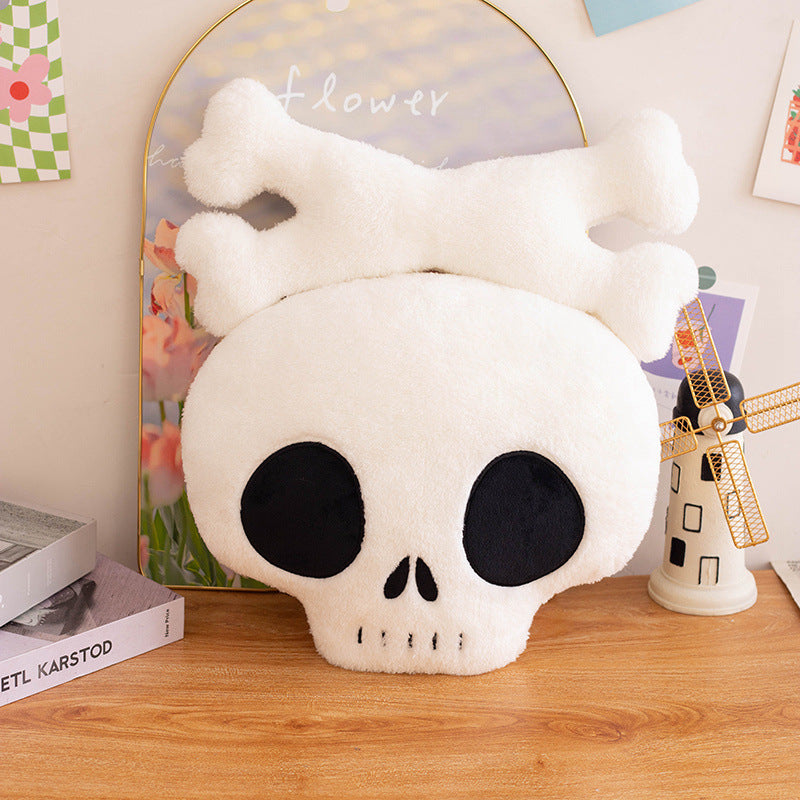 40CM Skeleton Intersecting Bones Dolls Skul Cosplay Plush Toys Cartoon Soft Stuffed Dolls Mascot Halloween Gift